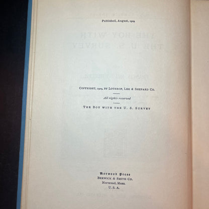 The Boy with the U.S. Survey - Francis Rolt-Wheeler - 1909