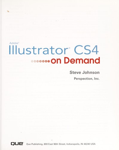 Adobe Illustrator CS4 on Demand