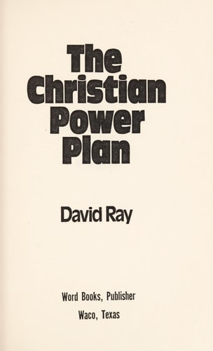 The Christian power plan