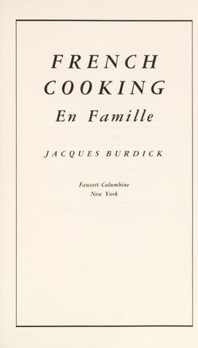 French Cooking en Famille