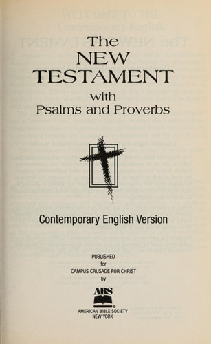 Holy Bible: New Testament with Psalms & Proverbs, Contemporary English Version