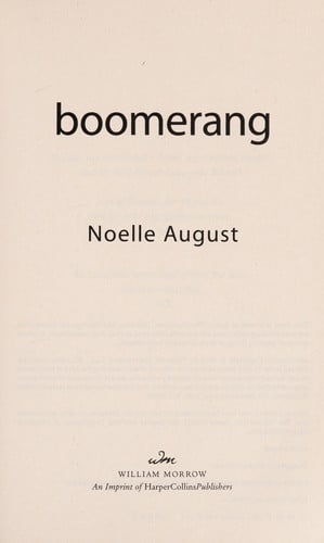 Boomerang: A Boomerang Novel