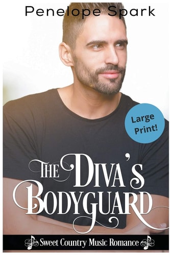 The Diva's Bodyguard (Sweet Country Music Romance (Large Print)