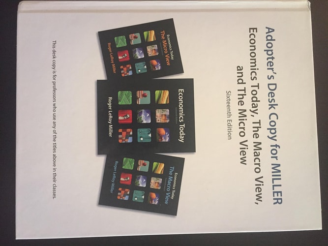 Economics Today: The Micro View (Pearson Series in Economics)