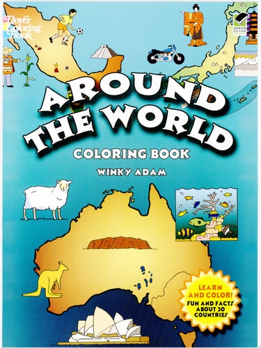 Around the World Coloring Book (Dover History Coloring Book)