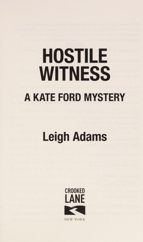 Hostile Witness: A Kate Ford Mystery