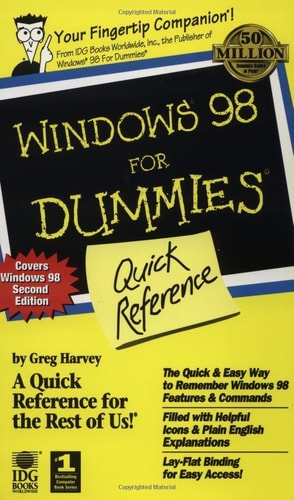 Windows 98 for Dummies: Quick Reference