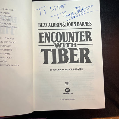 Encounter With Tiber - Buzz Aldrin & John Barnes - Signed Copy - 1996