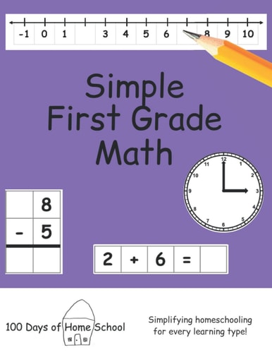 Simple First Grade Math: With Purple Cover