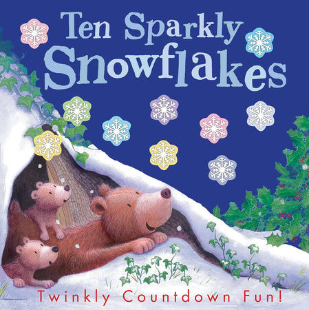 Ten sparkly snowflakes