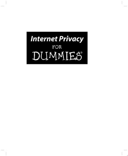 Internet Privacy For Dummies