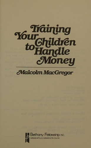 Training your children to handle money