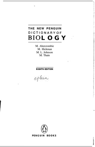 The Penguin Dictionary of Biology (Penguin Dictionary)