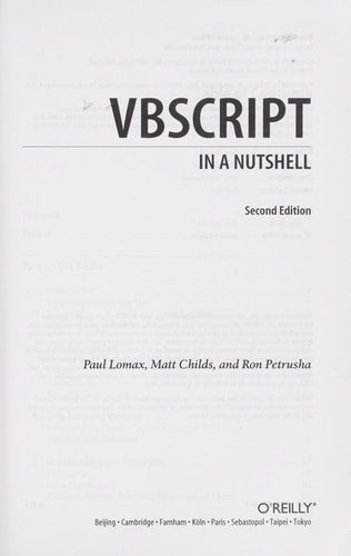 VBScript in a Nutshell, 2nd Edition