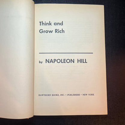 Think and Grow Rich - Napoleon Hill - 1966