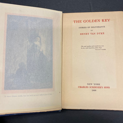 The Golden Key - Henry Van Dyke - Possible 1st Thus - 1926