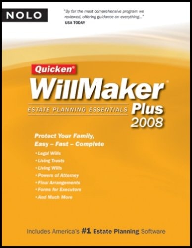 Quicken Willmaker Plus 2008 Edition: Estate Planning Essentials (Book with CD-ROM)