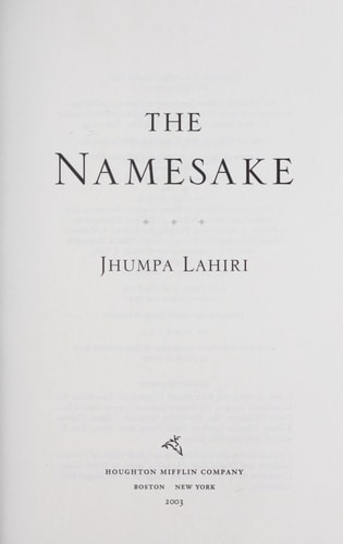 The Namesake: A Novel