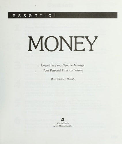 Essential: Money (Everything You Need to Manage Your Personal Finances Wisely)