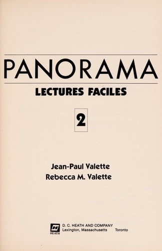 Panorama Lectures Faciles 2