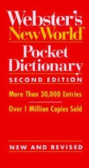 Webster's New World Pocket Dictionary