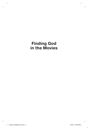 Finding God in the Movies: 33 Films of Reel Faith