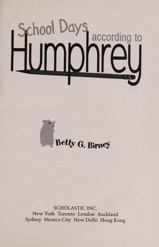 According to Humphrey: School Days According to Humphrey