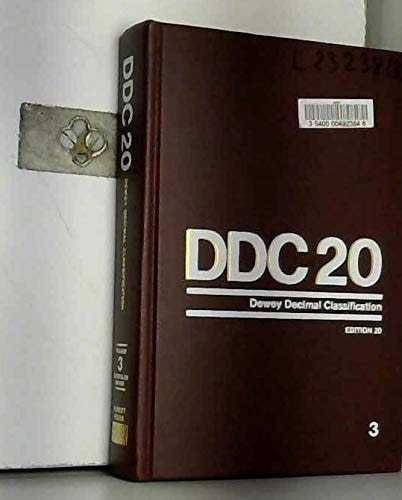 Dewey Decimal Classification and Relative Index (Volume 003)