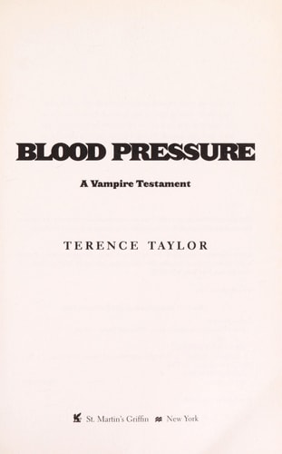 Blood Pressure: A Vampire Testament (Vampire Testaments, 2)