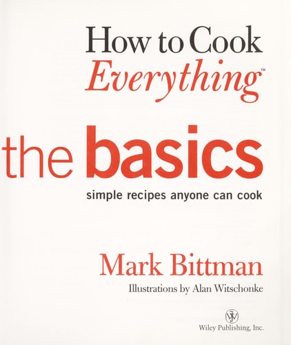 How to Cook Everything The Basics