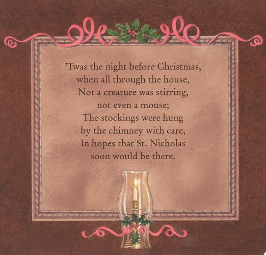 The Night Before Christmas Board Book The Classic Edition (The New York Times Bestseller)