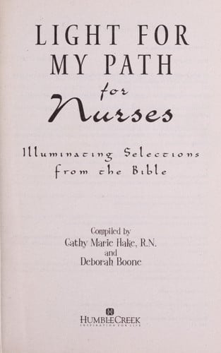 Light My Path for Nurses: Illuminating Selections from the Bible