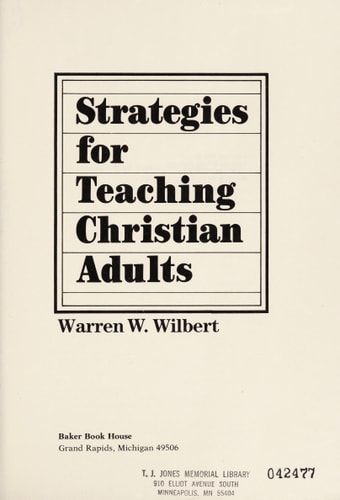 Strategies for Teaching Christian Adults