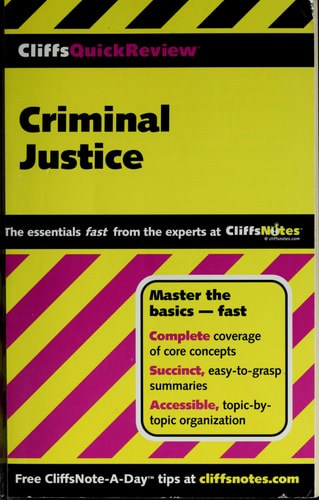 CliffsQuickReview Criminal Justice