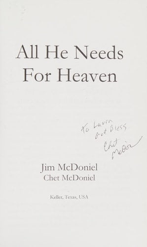 All He Needs For Heaven