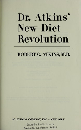 Dr Atkins New Diet Revolution