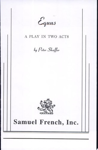 Equus A Play in Two Acts