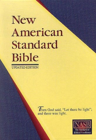 New American Standard Giant Print Bible; Burgundy Imitation Leather