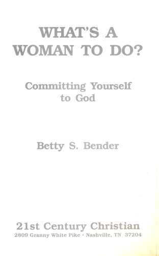 What's a Woman to Do