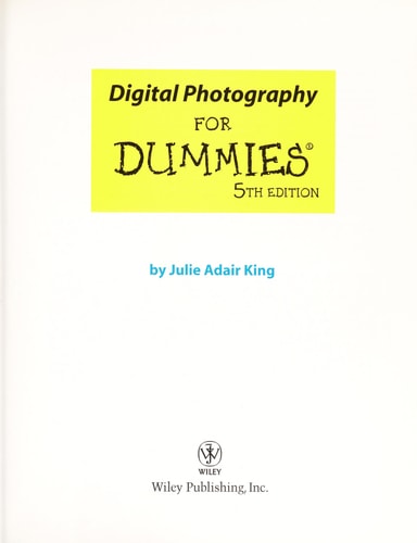 Digital Photography For Dummies