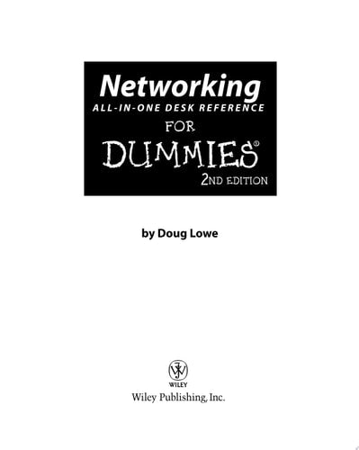 Networking All-in-One Desk Reference For Dummies