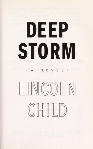 Deep Storm: A Novel (Random House Large Print)