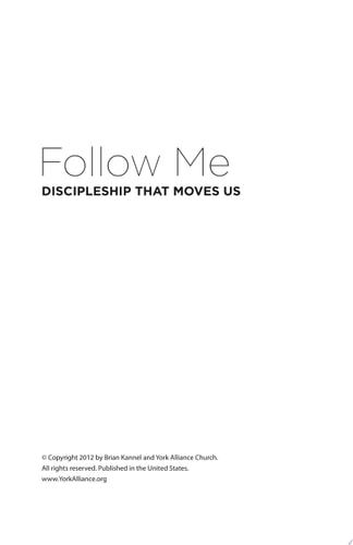 Follow Me: Discipleship That Moves Us