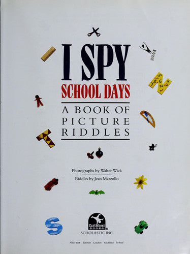 I Spy School Days A Book of Picture Riddles