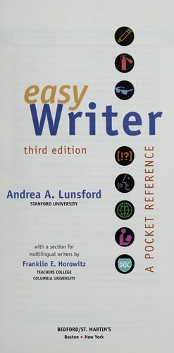 EasyWriter: A Pocket Reference