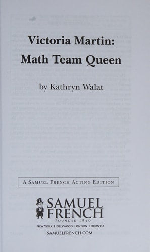 Victoria Martin: Math Team Queen