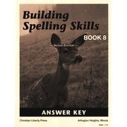 Building Spelling Skills, Book 8 Answer Key, 2nd Ed.