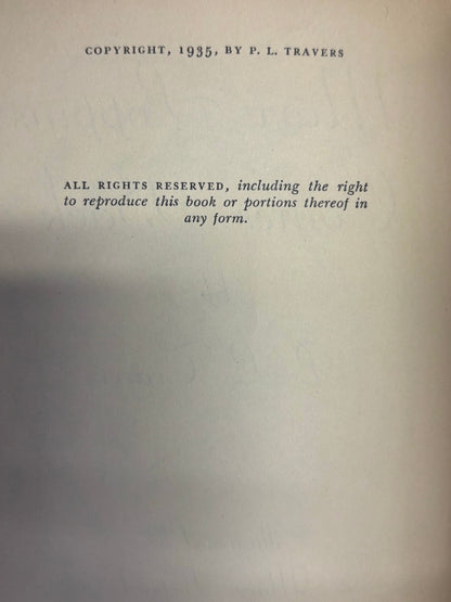 Mary Poppins Comes Back - P. L. Cravers - 1st American Edition - 1935