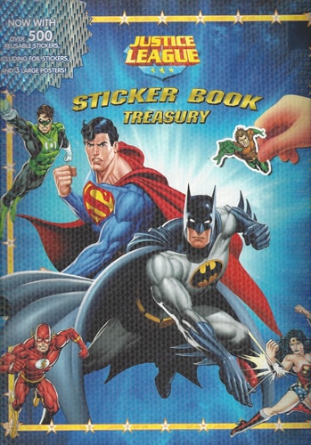 justice league sticker book treasury
