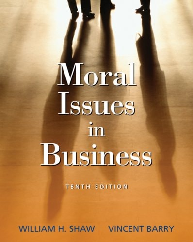 Moral Issues in Business (Available Titles CengageNOW)